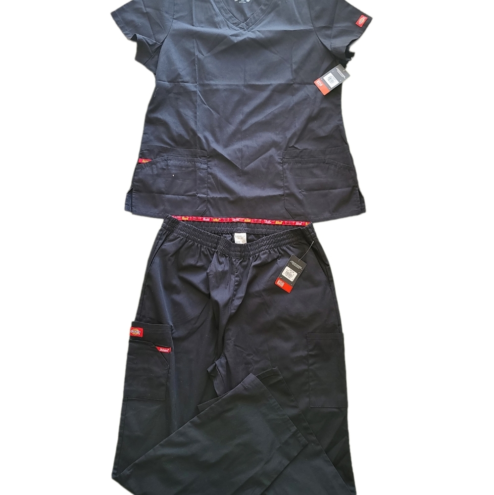 Dickies NWT Black Scrub Set